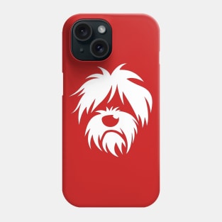 Shaggy Dog Silhouette Phone Case