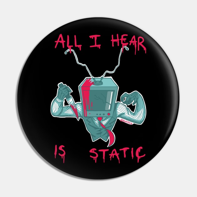 All I hear is Static blue Pin by Bat13SJx