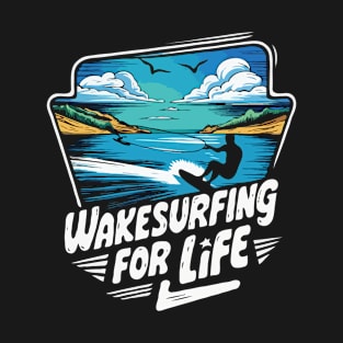 Wakesurfing For Life. Wakesurfing T-Shirt