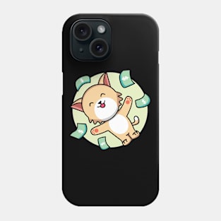 rich cat Phone Case