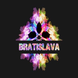 Bratislava Tie Dye Watercolor Gift Souvenir T-Shirt