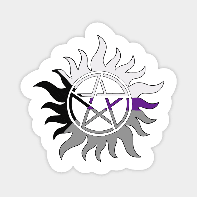 Demisexual Anti Possession Symbol Magnet by KayWinchester92