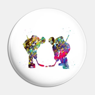 Hokey players Pin