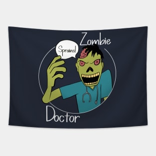 Halloween Zombie Doctor gift Tapestry