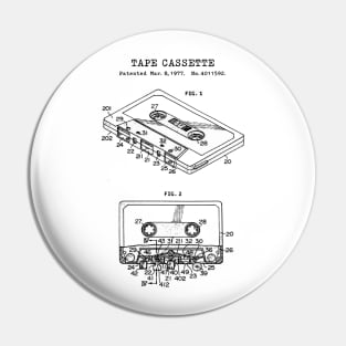 Tape Cassette Patent Black Pin