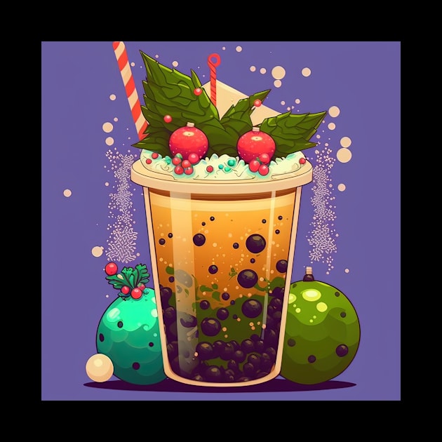 Christmas bubble tea by Art8085