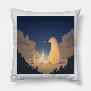 Camping in the Woods Pillow