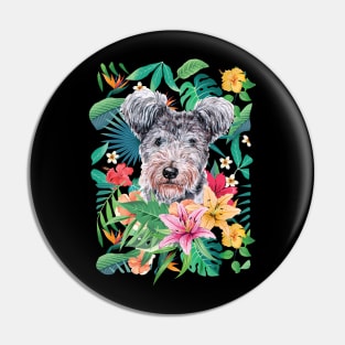 Tropical Pumi Dog Pin