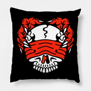 Devil skull blind faith Pillow