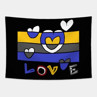 love and heart pattern Tapestry