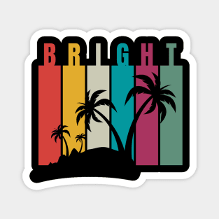 Bright with colors palm trees Magnet