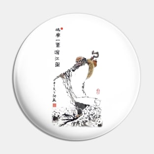 Bodhidharma Crossing the River Pin