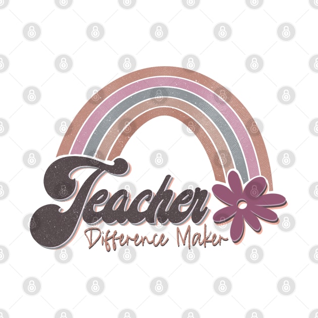 Teacher difference maker by Mastilo Designs