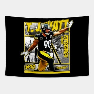 TJ Watt // Comics Retro 90s Tapestry