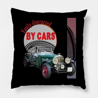 Easily distracted by cars Pillow