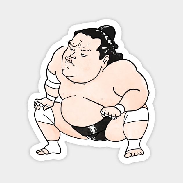 Sumo Wrestler Terunofuji Magnet by kaeru
