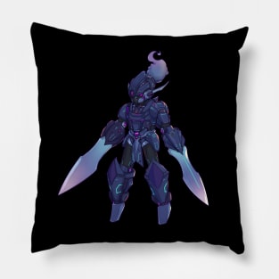 mecha dark warrior Pillow