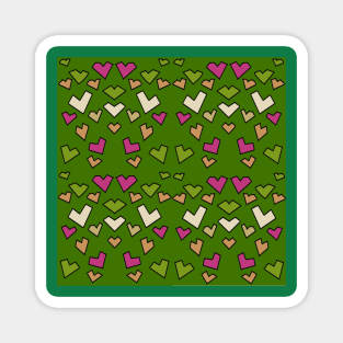 Colorful Heart Pattern Magnet