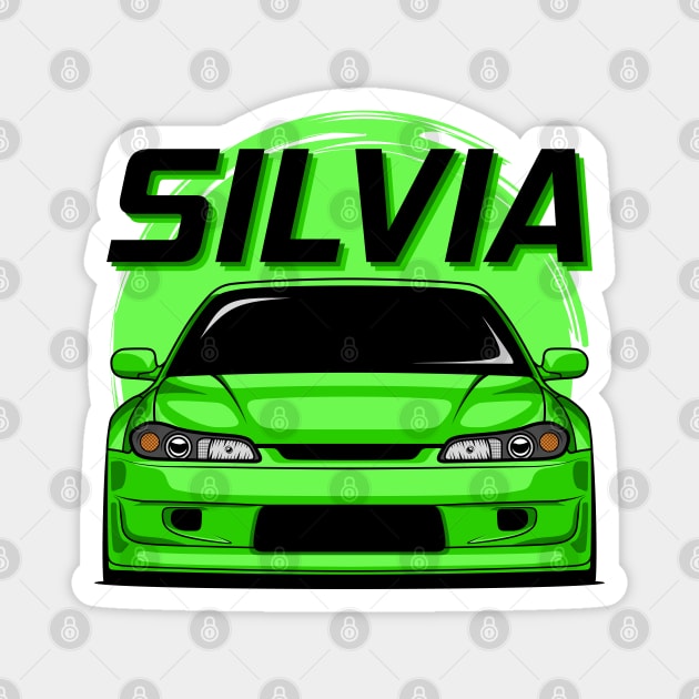 Silvia S15 Green Magnet by GoldenTuners