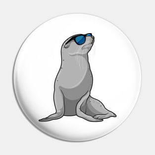 Seal with Sunglasses Pin