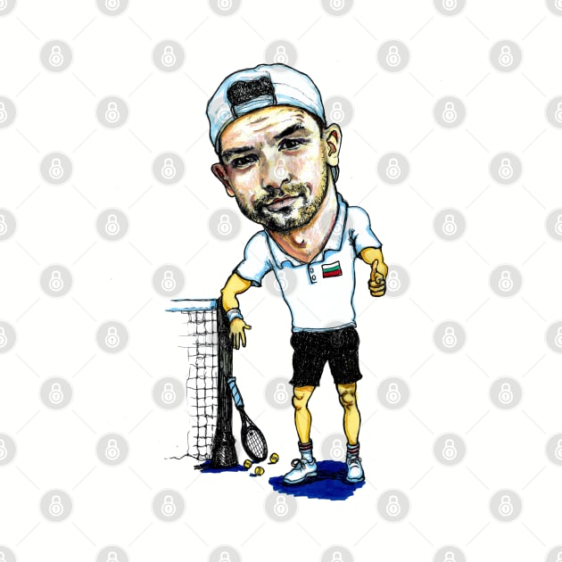 Grigor Dimitrov pro tennis player by dizzycat-biz