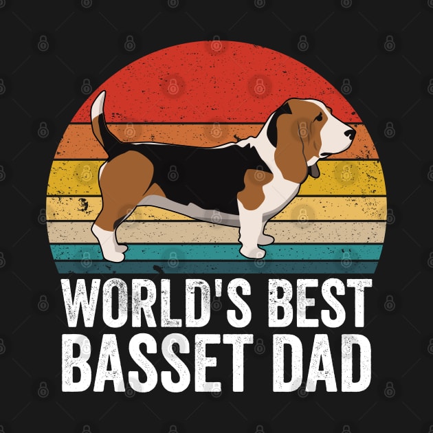 Basset Hound - Worlds Best Basset Dad by Kudostees