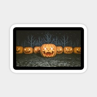 Spooky pumpkins. Magnet