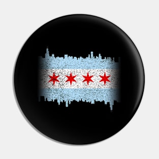 Chicago Flag Skyline Pin