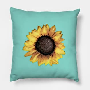 The Painterly Sunflower Pillow