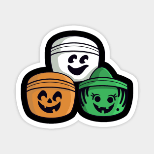 Vintage Halloween buckets Magnet