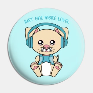 Just one more level, cute dog Pin