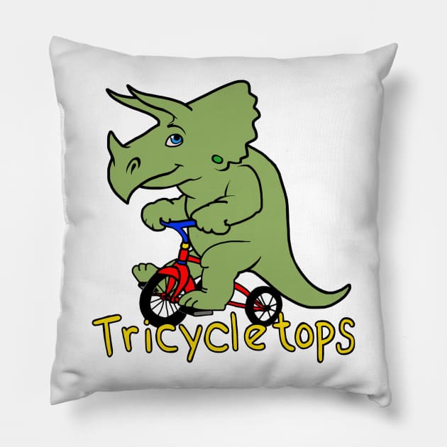 Tricycle tops Pillow by wolfmanjaq