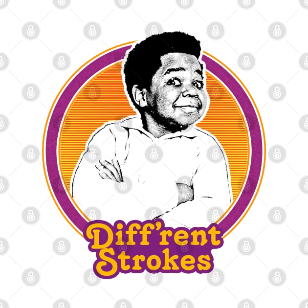 Diff'rent Strokes  // Retro 80s Aesthetic Fan Design by DankFutura