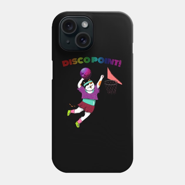 Calico Cat Perfoming Disco Slam Dunk Phone Case by Gretta Cool