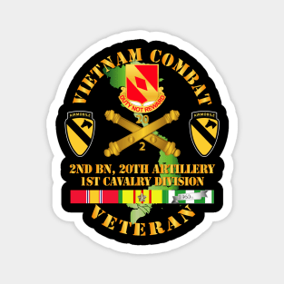 Vietnam Combat Veteran w 2nd Bn 20th Artillery DUI - 1st Cav Div Magnet