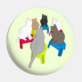 Meeting of Cats Pin