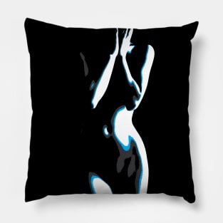 woman silhouette art Pillow