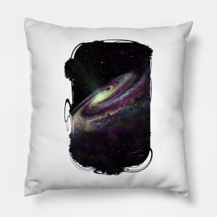 Unicorn Head Galaxy Pillow