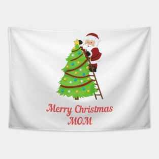 Merry Christmas Mom Tapestry