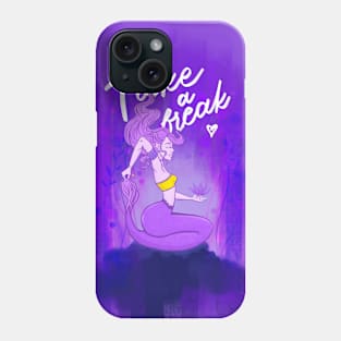 relalxed yoga namaste mermaid  meditation take a break Phone Case