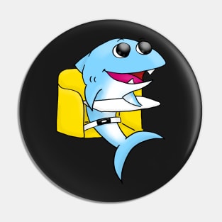 Happy Cartoon Baby Shark Pin