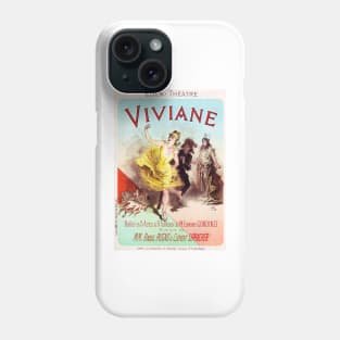 VIVIANE EDEN THEATRE Vintage French Ballet Opera Theater Advertisement Phone Case