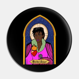 Decibel Jones Icon Pin