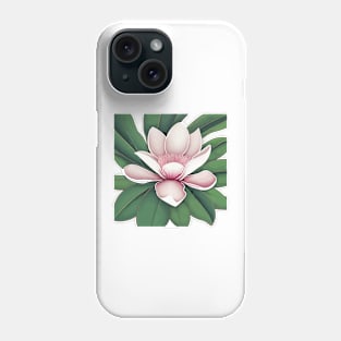 Large magnolia flower Phone Case