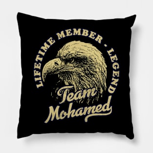 Mohamed Name - Lifetime Member Legend - Eagle Pillow