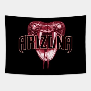 Arizona Fangs Red Tapestry