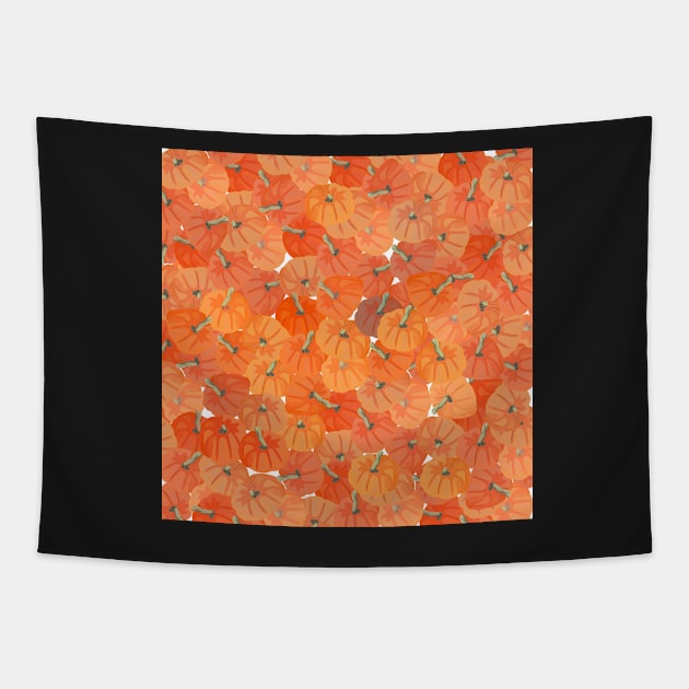 Halloween pumpkins Tapestry by smoochugs