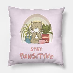 Stay Pawsitive Pillow