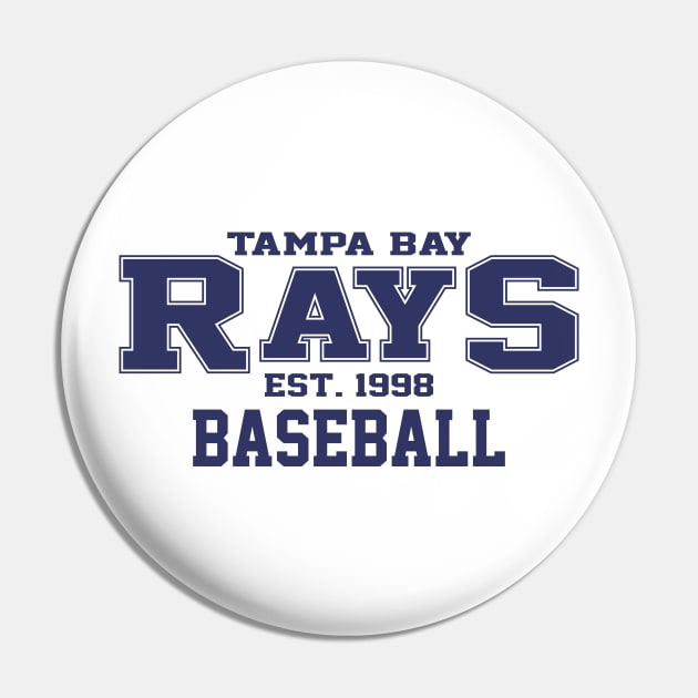 Rays Tampa Bay Baseball Pin by Cemploex_Art