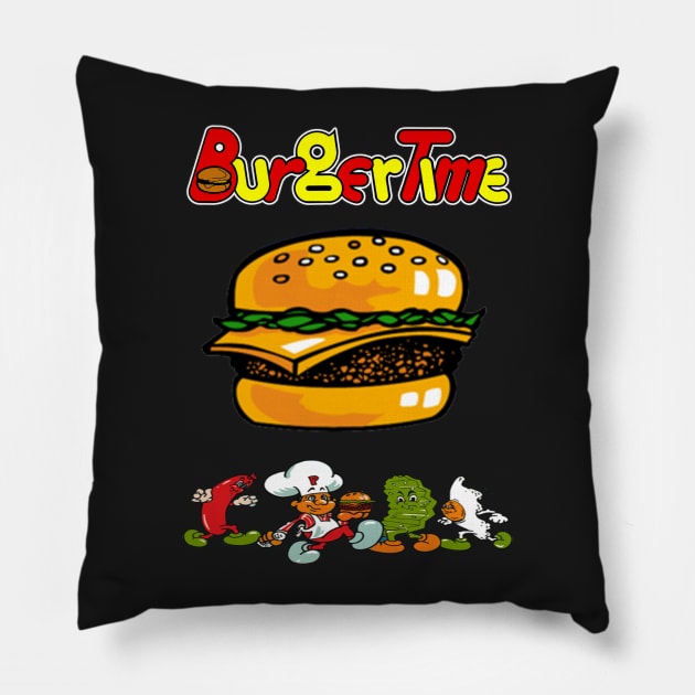 Burgertime Pillow by Christastic